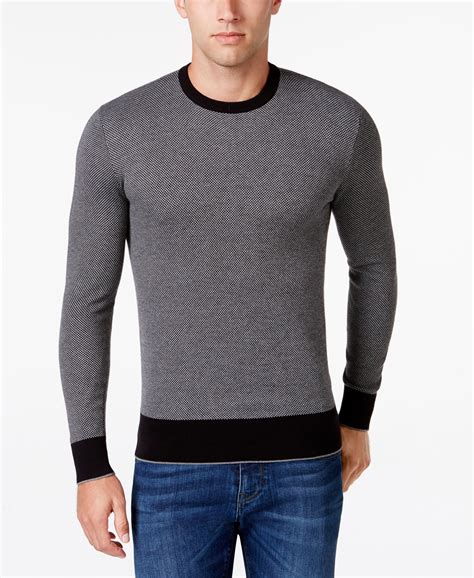 michael kors mens black sweater|Michael Kors jumpers for men.